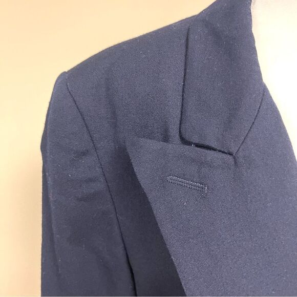 Lord & Taylor navy double breasted wool blazer Sz 6 - Picture 3 of 8